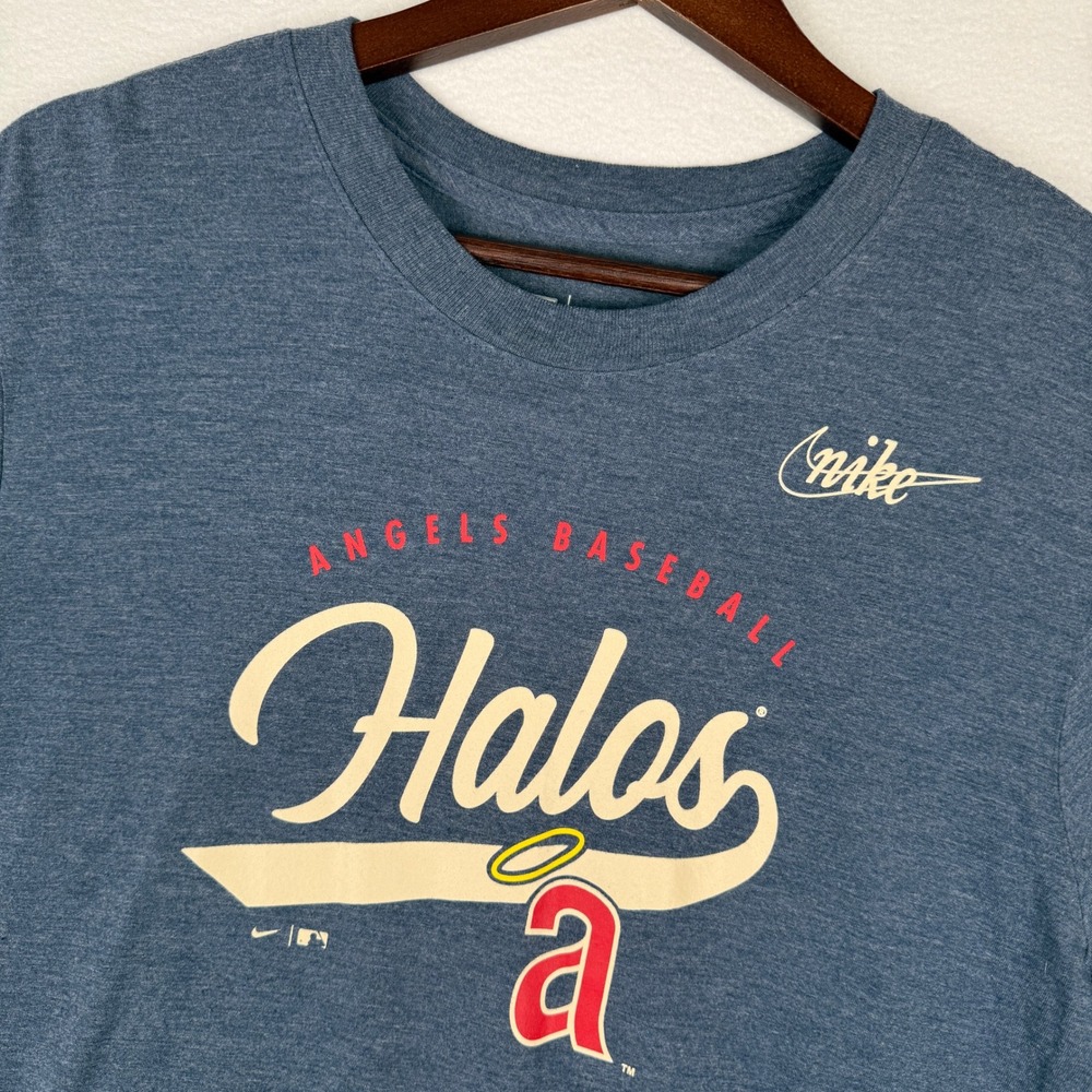 Nike Cooperstown Collection Los Angeles Angels Halos MLB Baseball T-Shirt Mens M